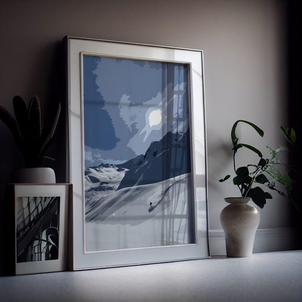 Luxury Ski Print Les Arcs